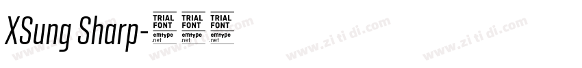 XSung Sharp字体转换